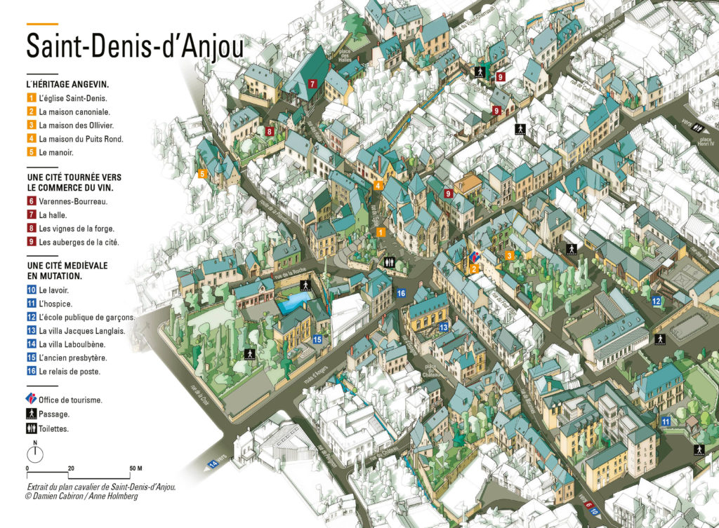 Plan Cavalier de Saint Denis d'Anjou